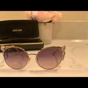 Roberto Cavalli Snake Cat-Eye Sunglasses